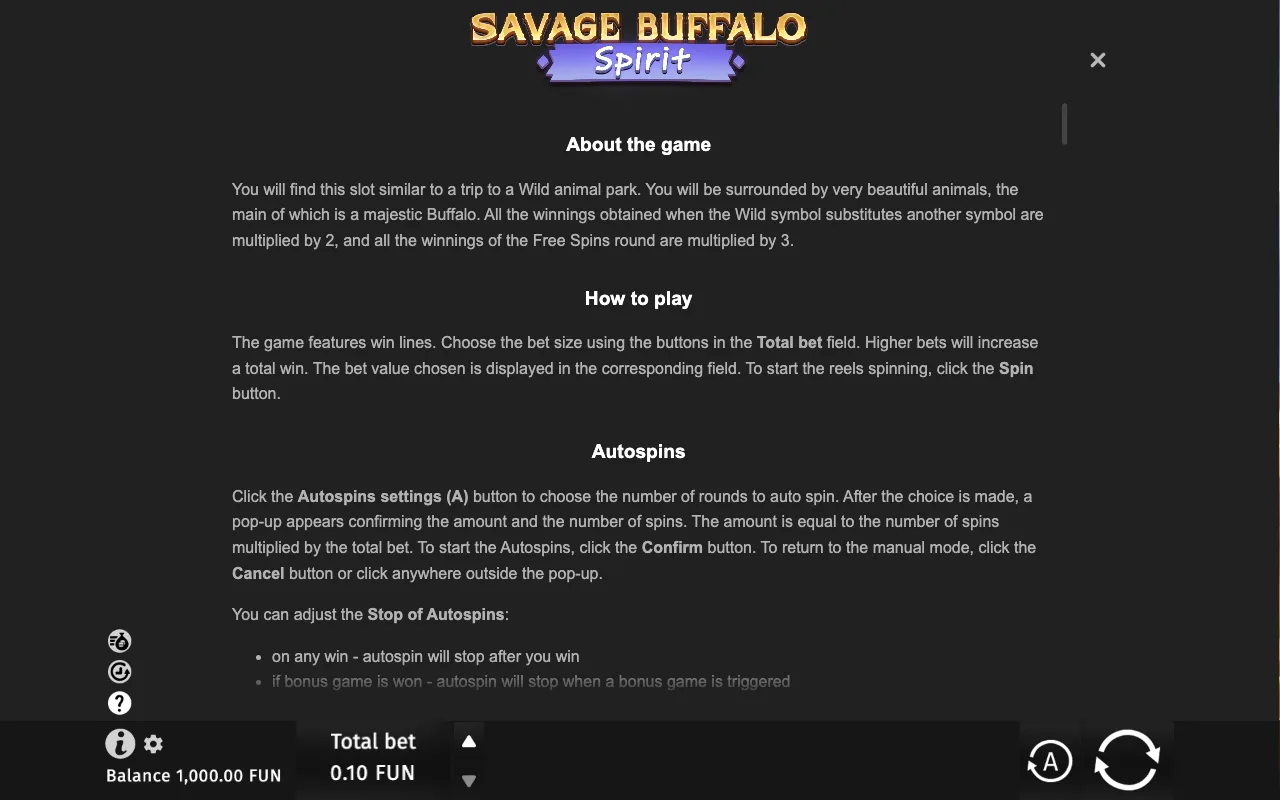 Game rules, page 6 — Savage Buffalo Spirit