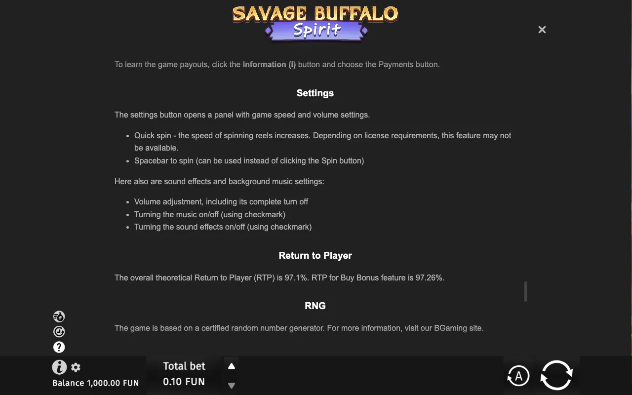 Game rules, page 9 — Savage Buffalo Spirit