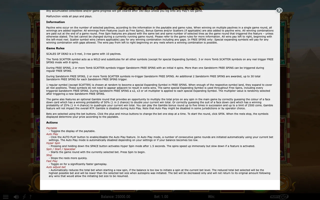 Game rules, page 2 — Scales of Dead
