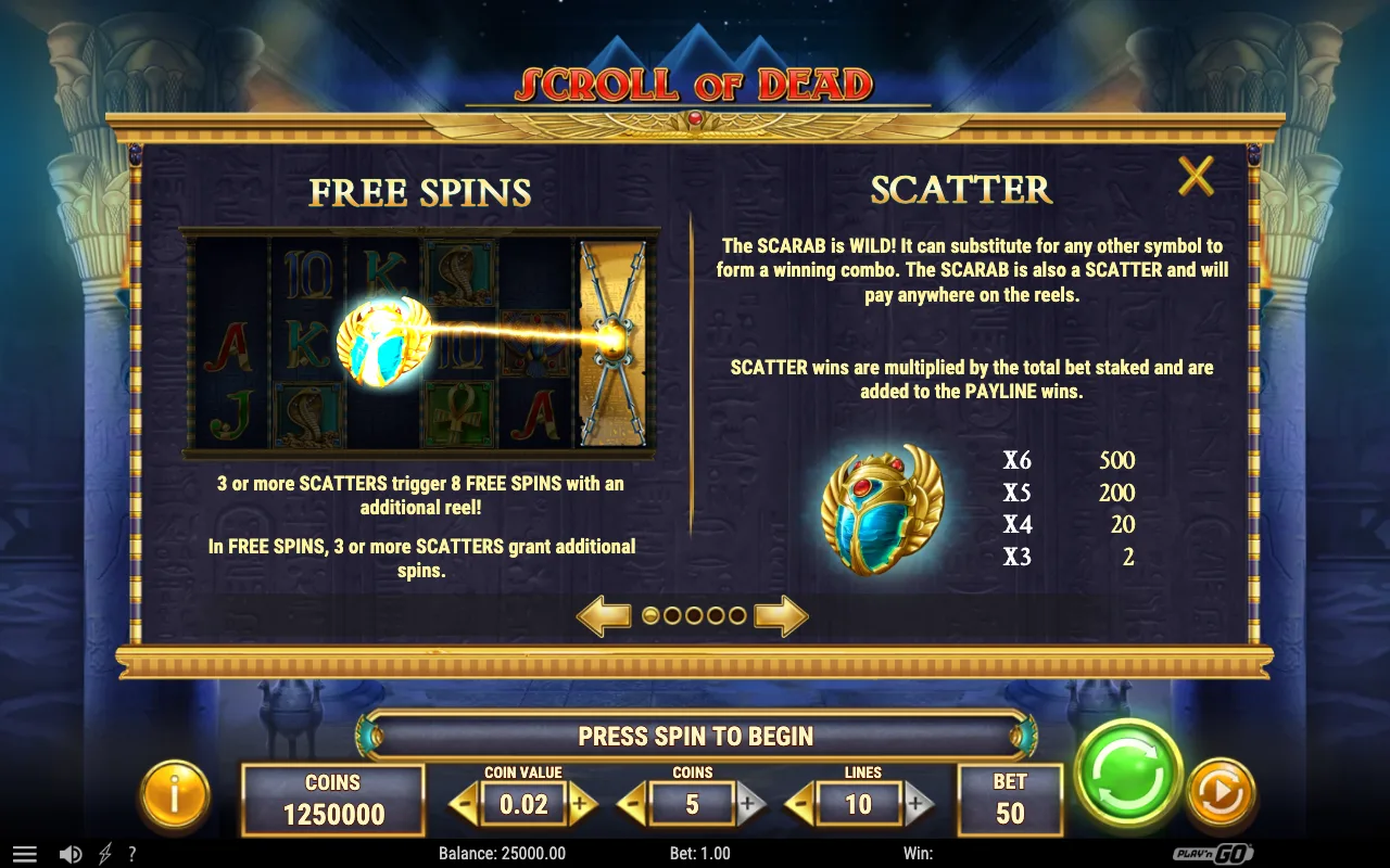 Game rules, page 3 — Scroll of Dead