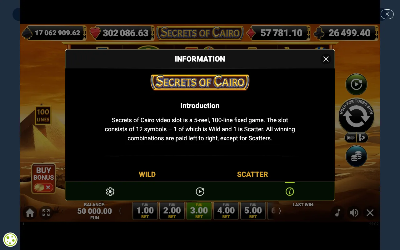 Game rules, page 1 — Secrets of Cairo
