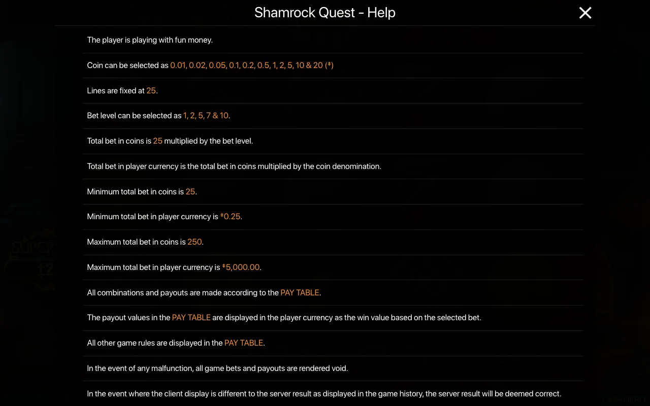 Spielregeln, Seite 1 — Shamrock Quest