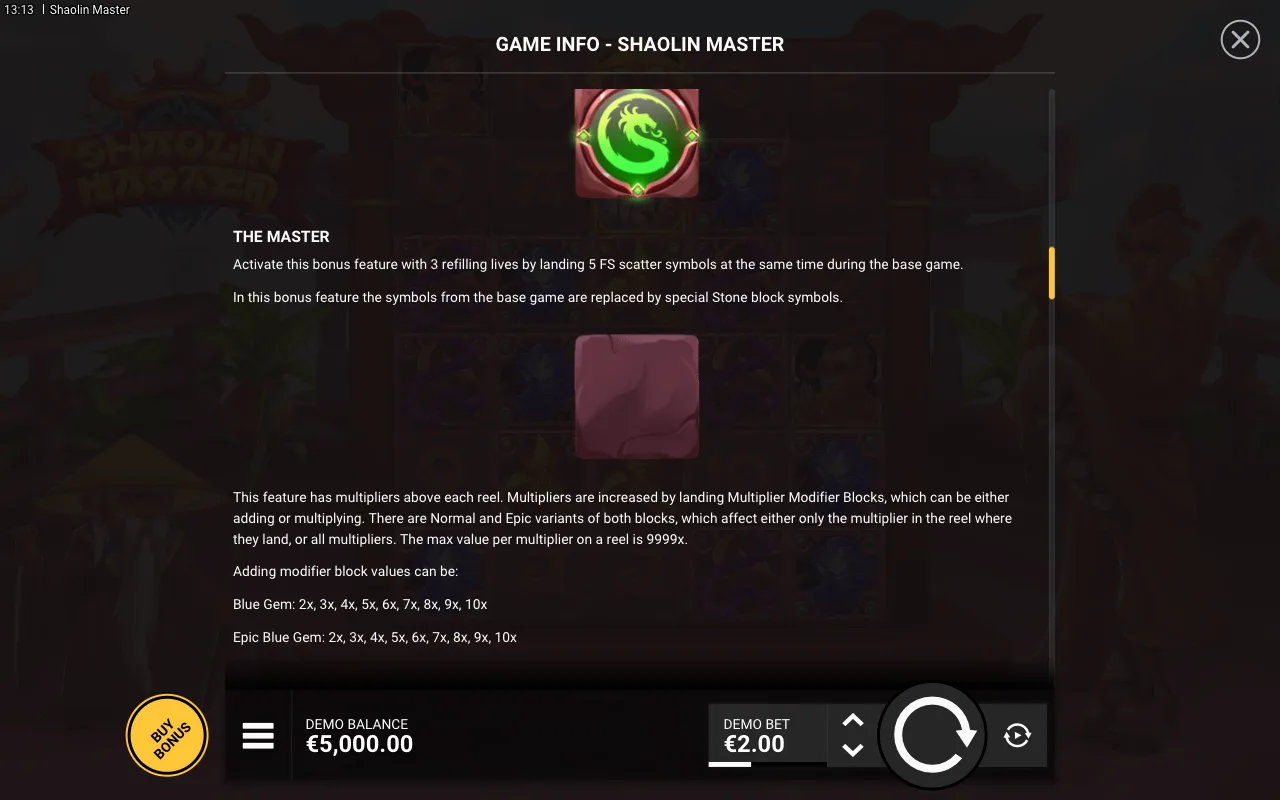 Game rules, page 4 — Shaolin Master