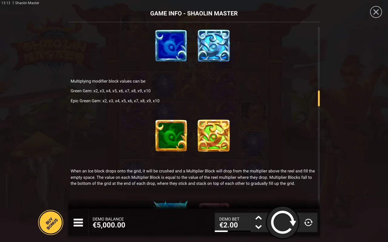 Game rules, page 5 — Shaolin Master