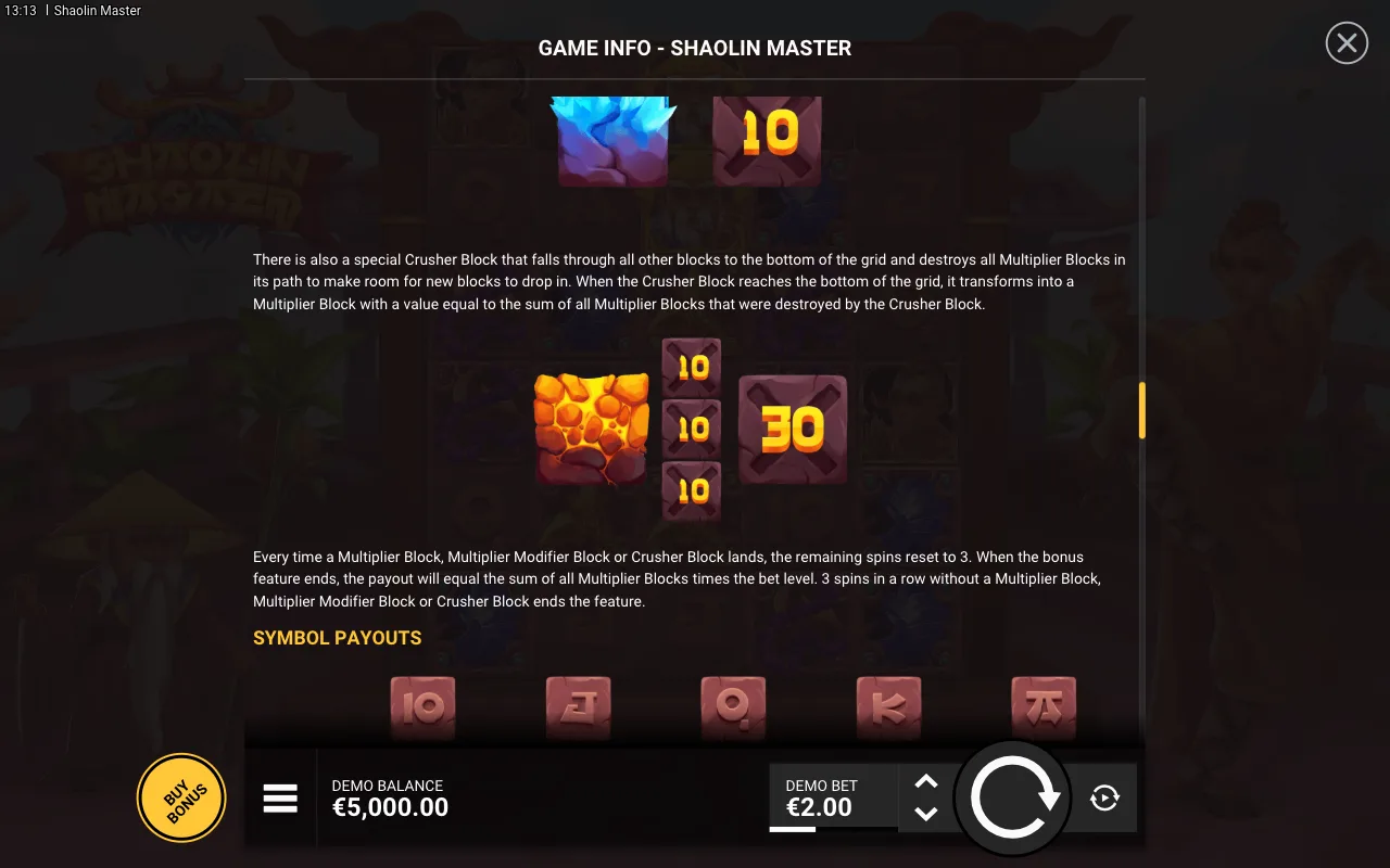 Game rules, page 6 — Shaolin Master