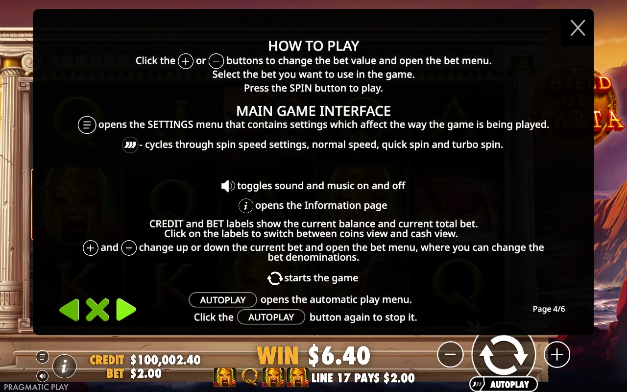 How to play — Shield of Sparta
