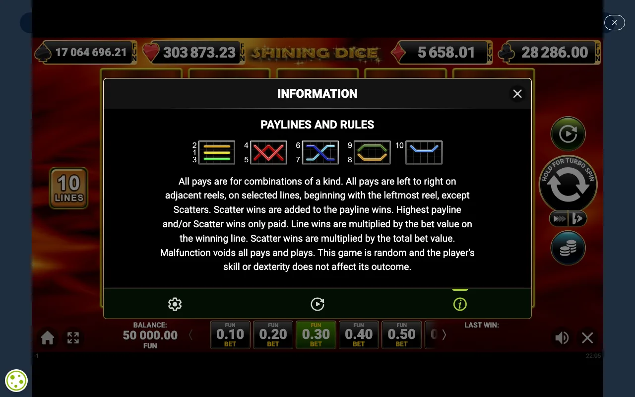Game rules, page 4 — Shining Dice