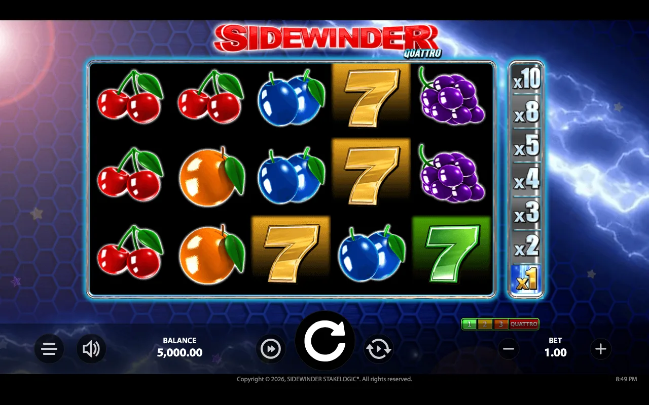 The base game — Sidewinder Quattro
