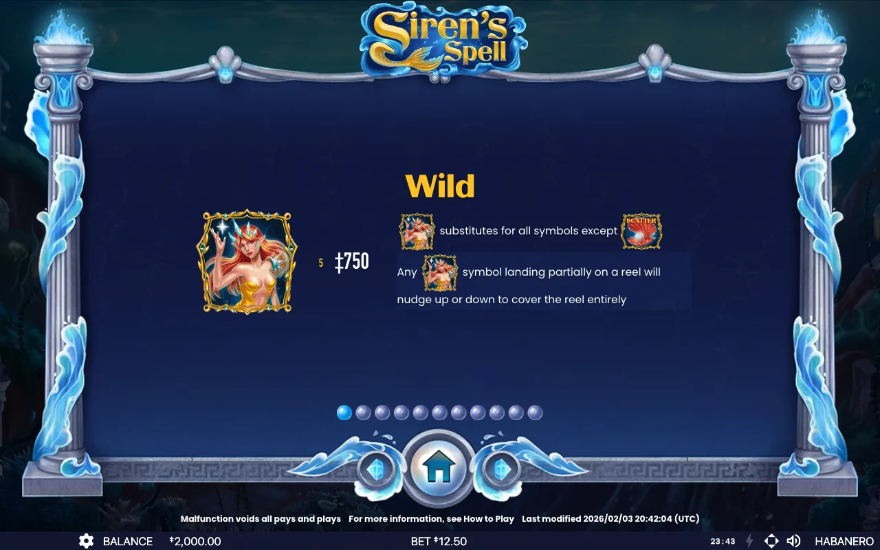 Game rules, page 3 — Sirens Spell