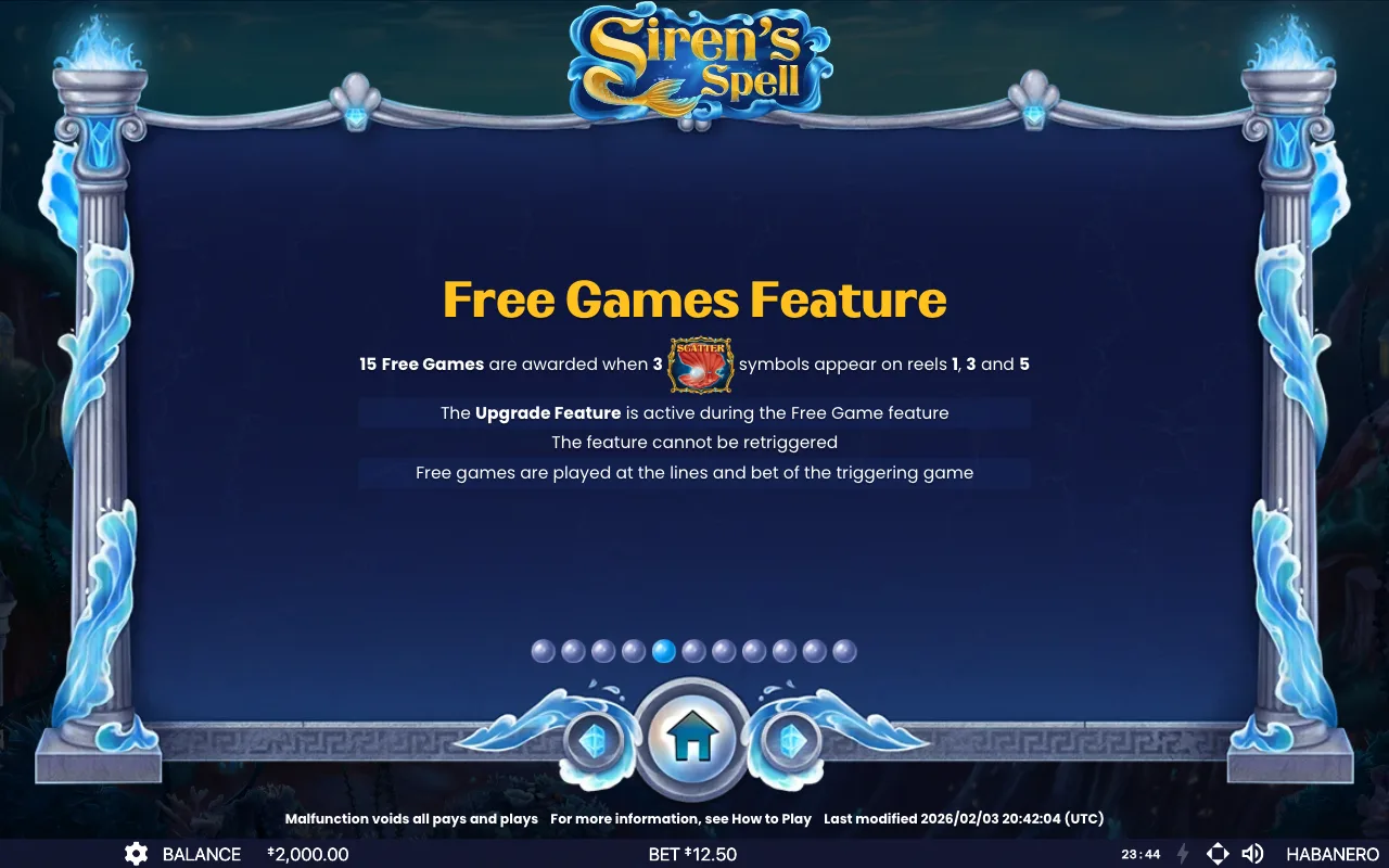 Game rules, page 7 — Sirens Spell