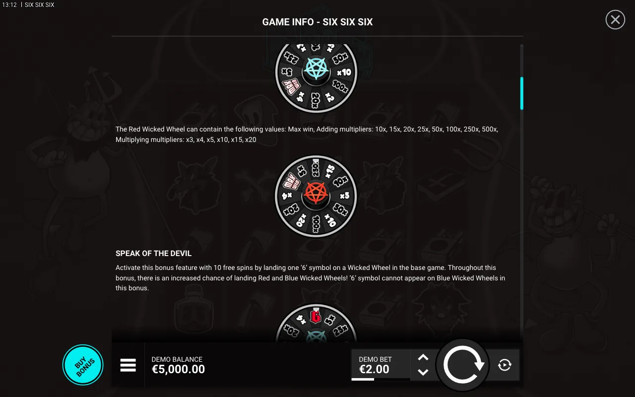 Game rules, page 2 — SixSixSix