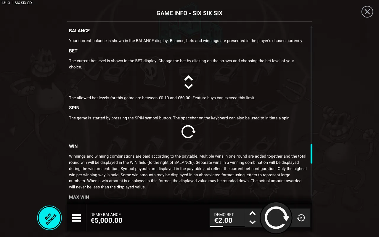 Game rules, page 7 — SixSixSix