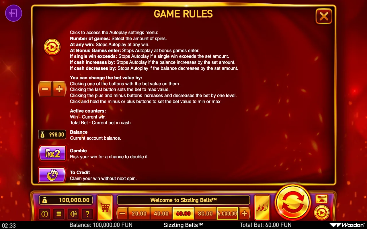 Game rules, page 12 — Sizzling Bells