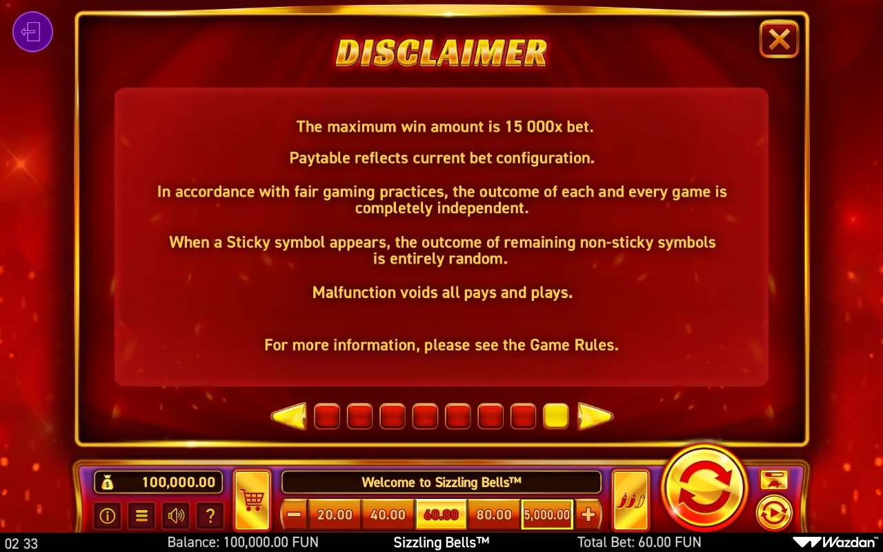 Game rules, page 8 — Sizzling Bells