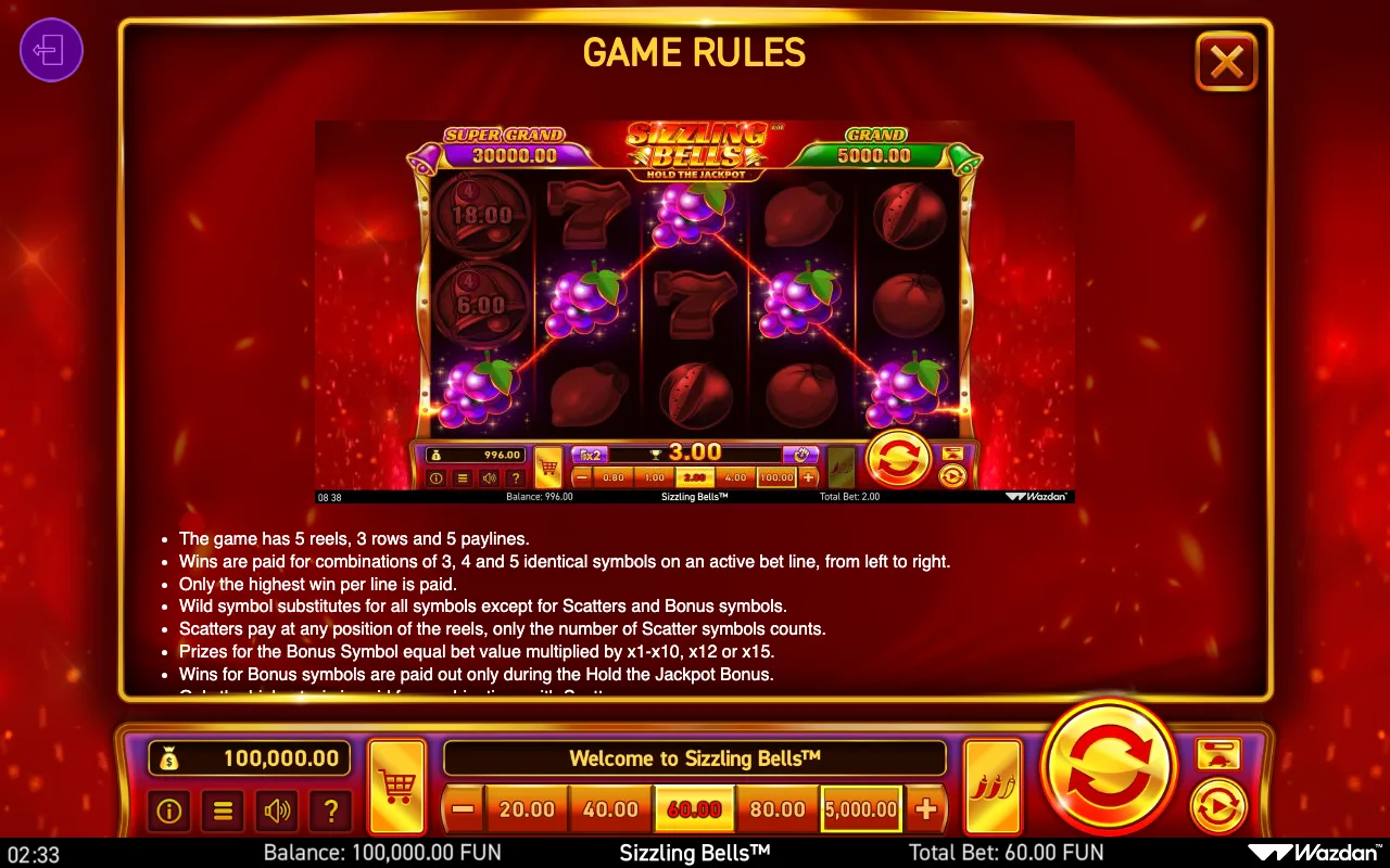 Game rules, page 9 — Sizzling Bells