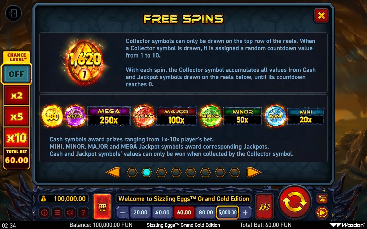 Game rules, page 2 — Sizzling Eggs Grand Gold Edition