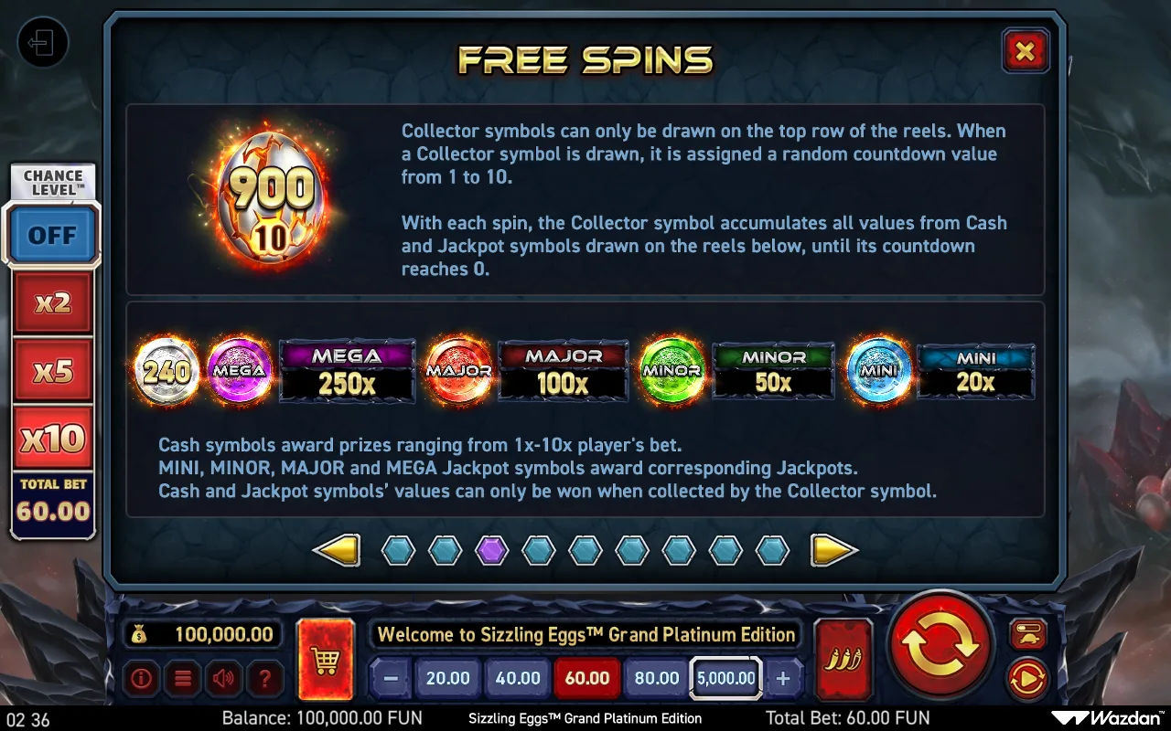 Game rules, page 3 — Sizzling Eggs Grand Platinum Edition