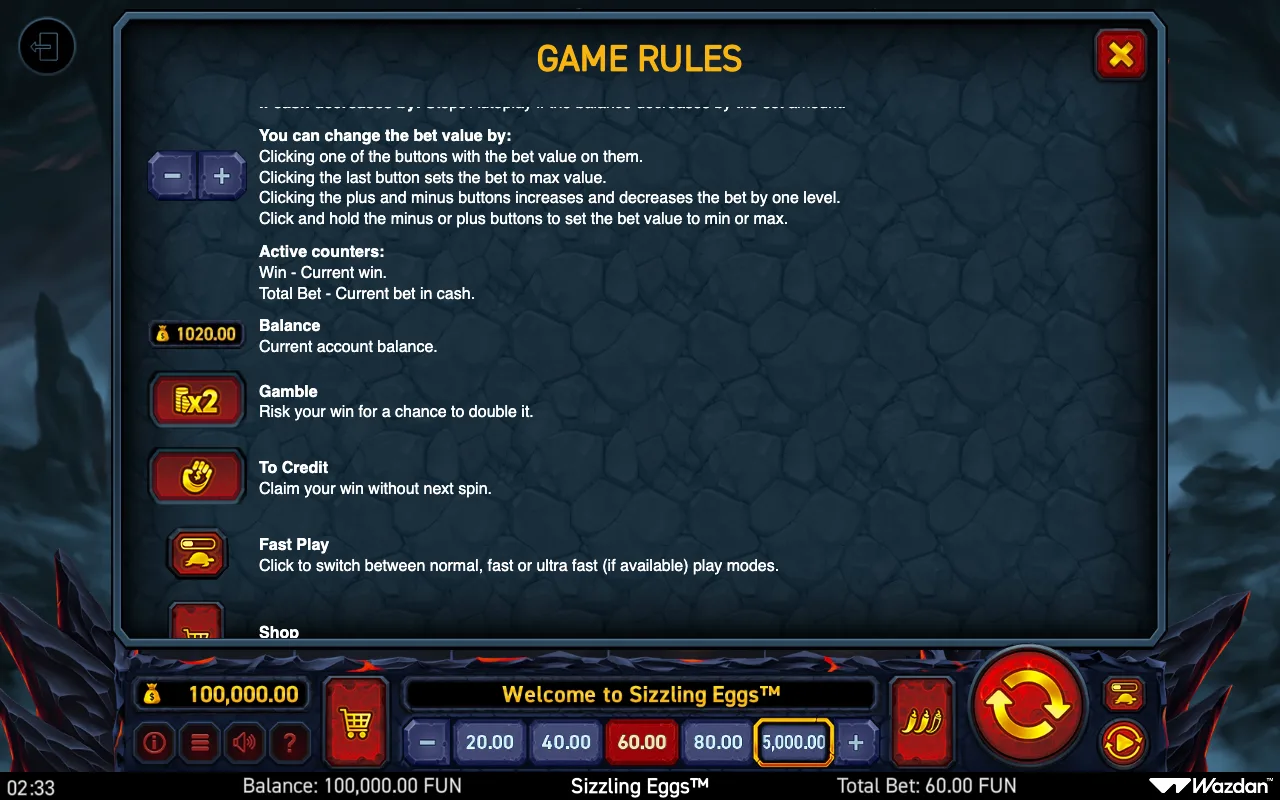 Game rules, page 11 — Sizzling Eggs