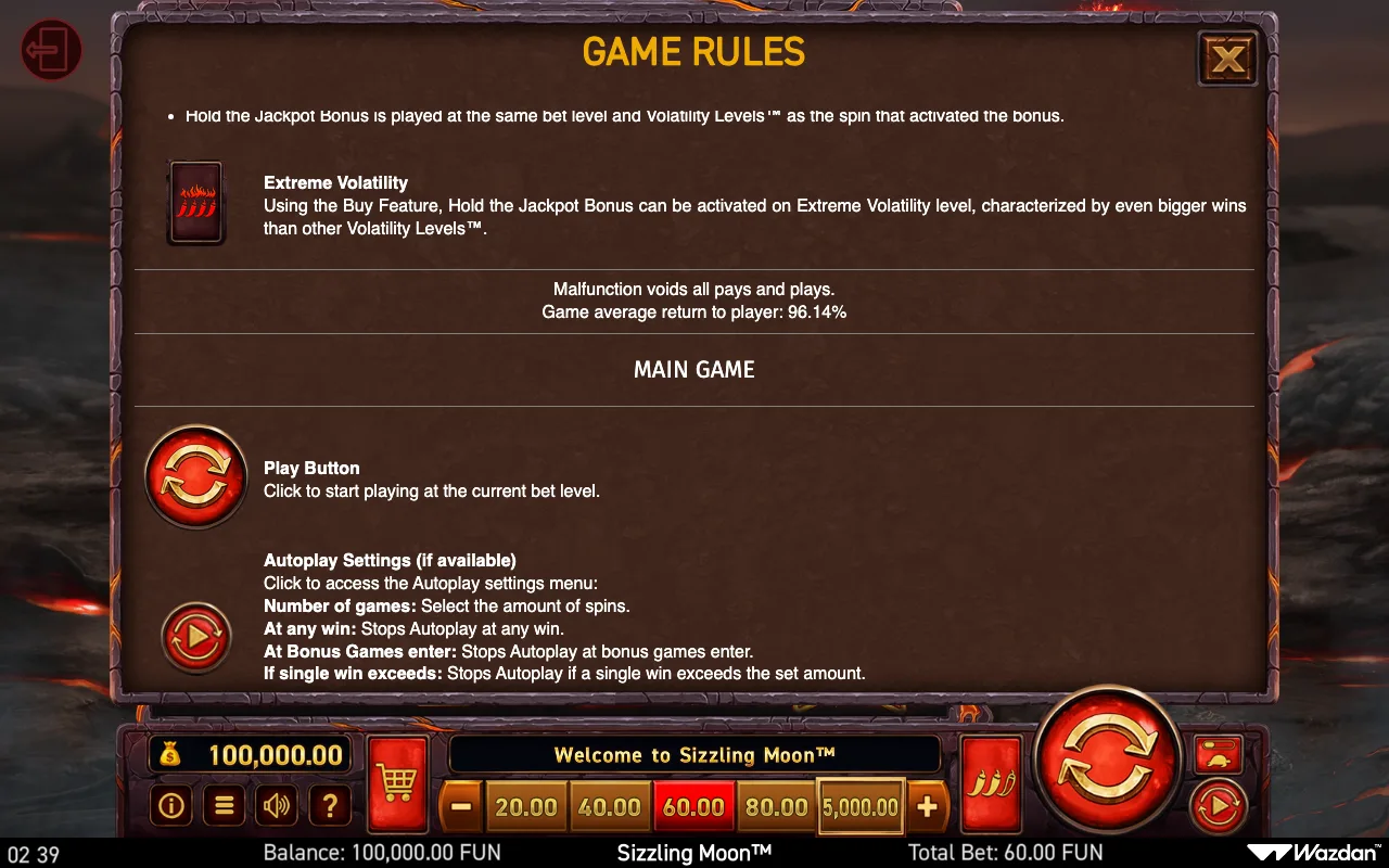 Game rules, page 11 — Sizzling Moon