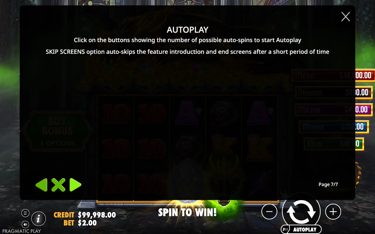 Autoplay — Sleeping Dragon Ultra Dark