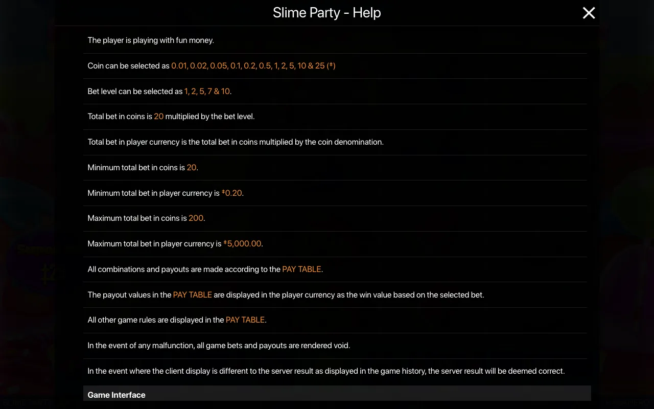 Spielregeln, Seite 1 — Slime Party