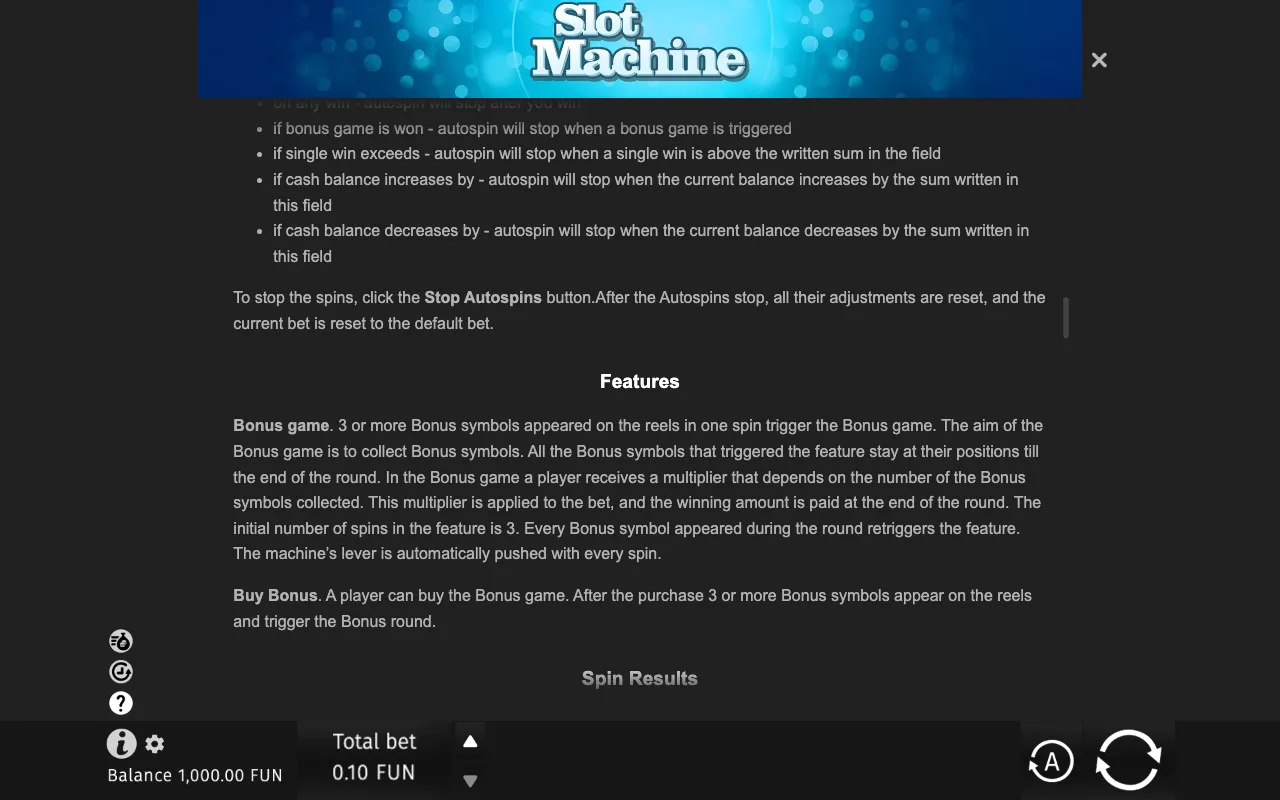 Game rules, page 5 — Slot Machine Christmas