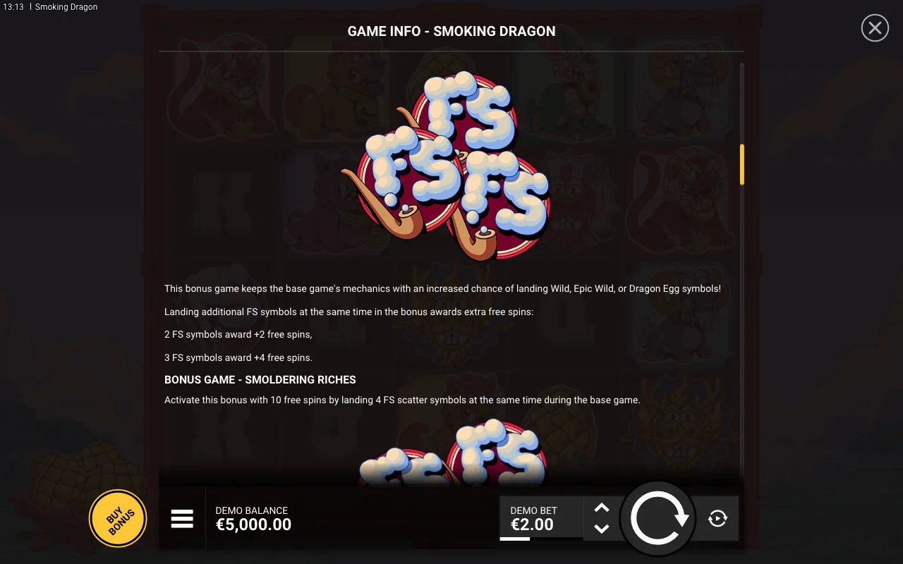 Game rules, page 3 — Smoking Dragon