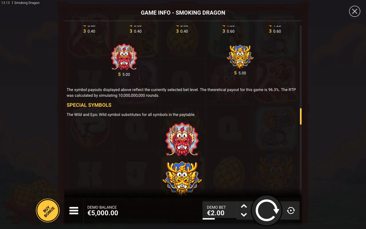 Game rules, page 6 — Smoking Dragon