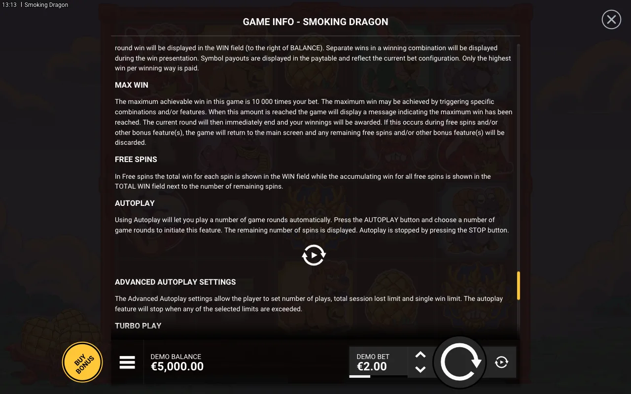 Game rules, page 9 — Smoking Dragon