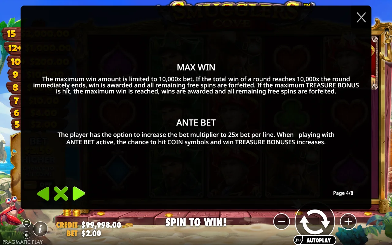 Max win — Smugglers Cove