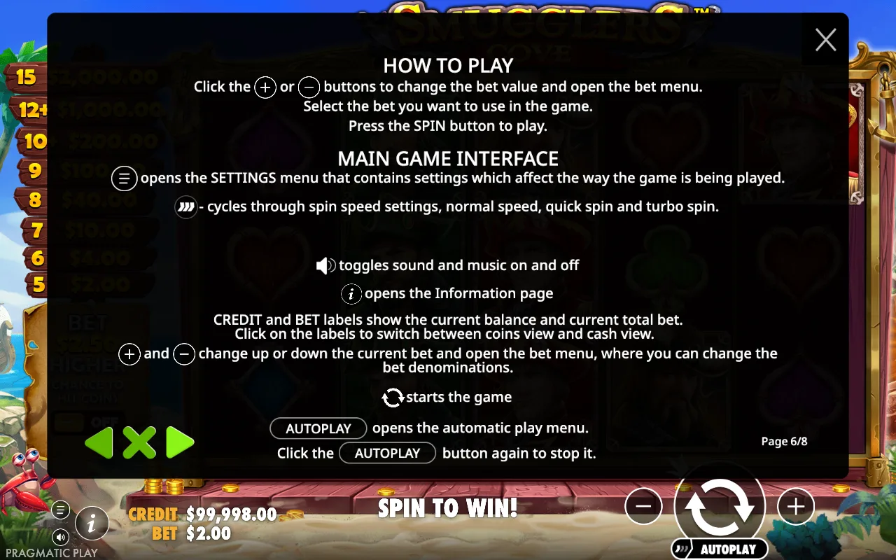 How to play — Smugglers Cove