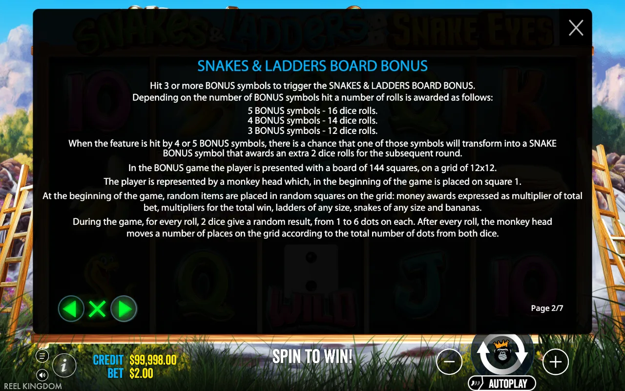 Game rules, page 2 — Snakes & Ladders Snake Eyes