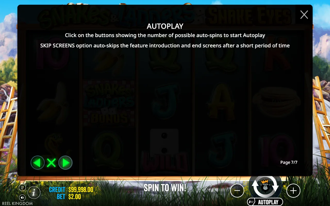 Autoplay — Snakes & Ladders Snake Eyes