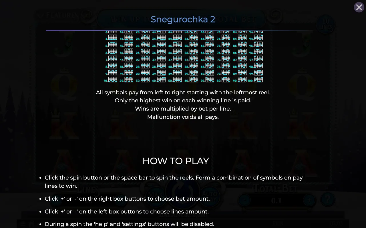 Game rules, page 3 — Snegurochka 2