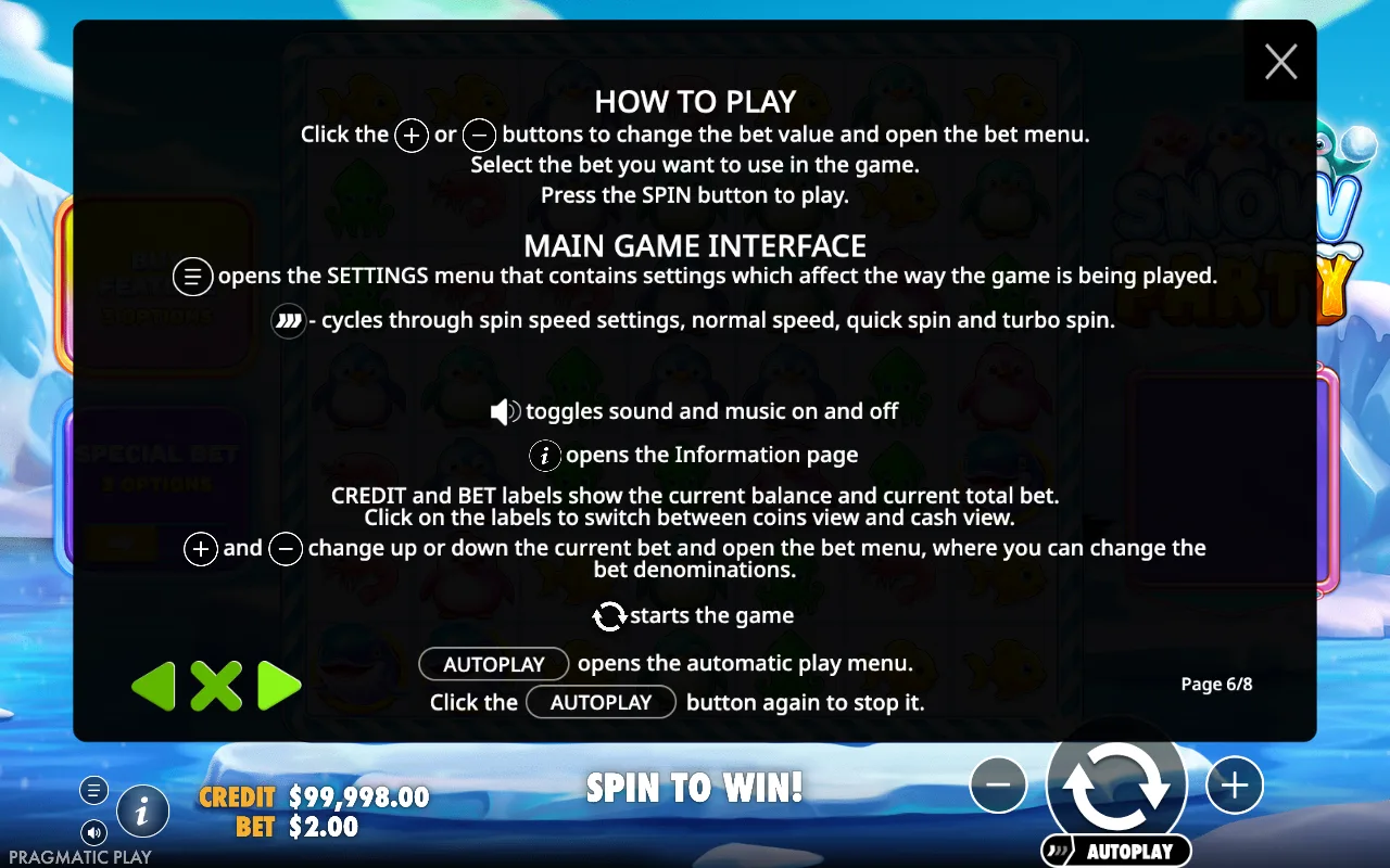 How to play — Snow Party