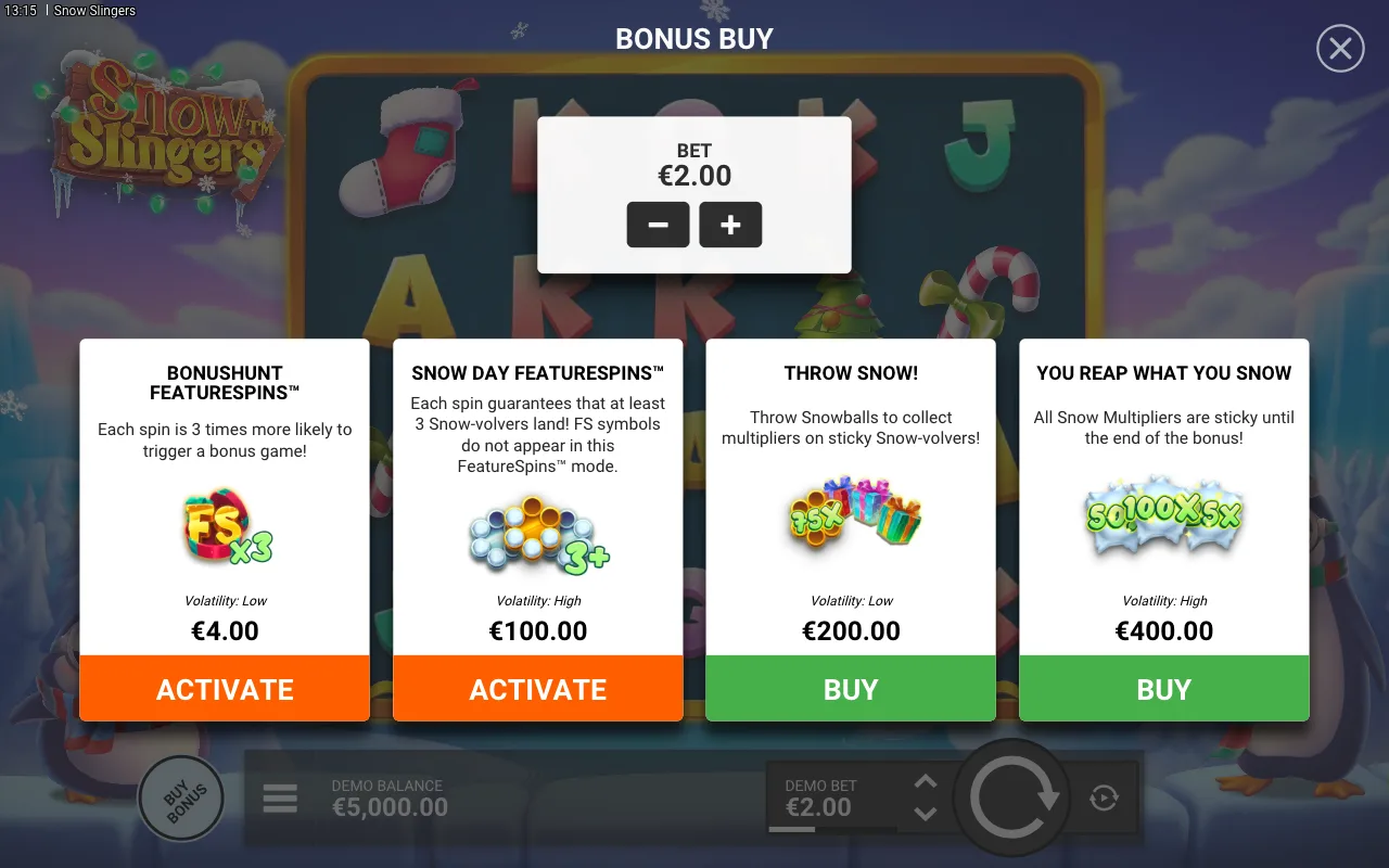 Buying the feature — Snow Slingers