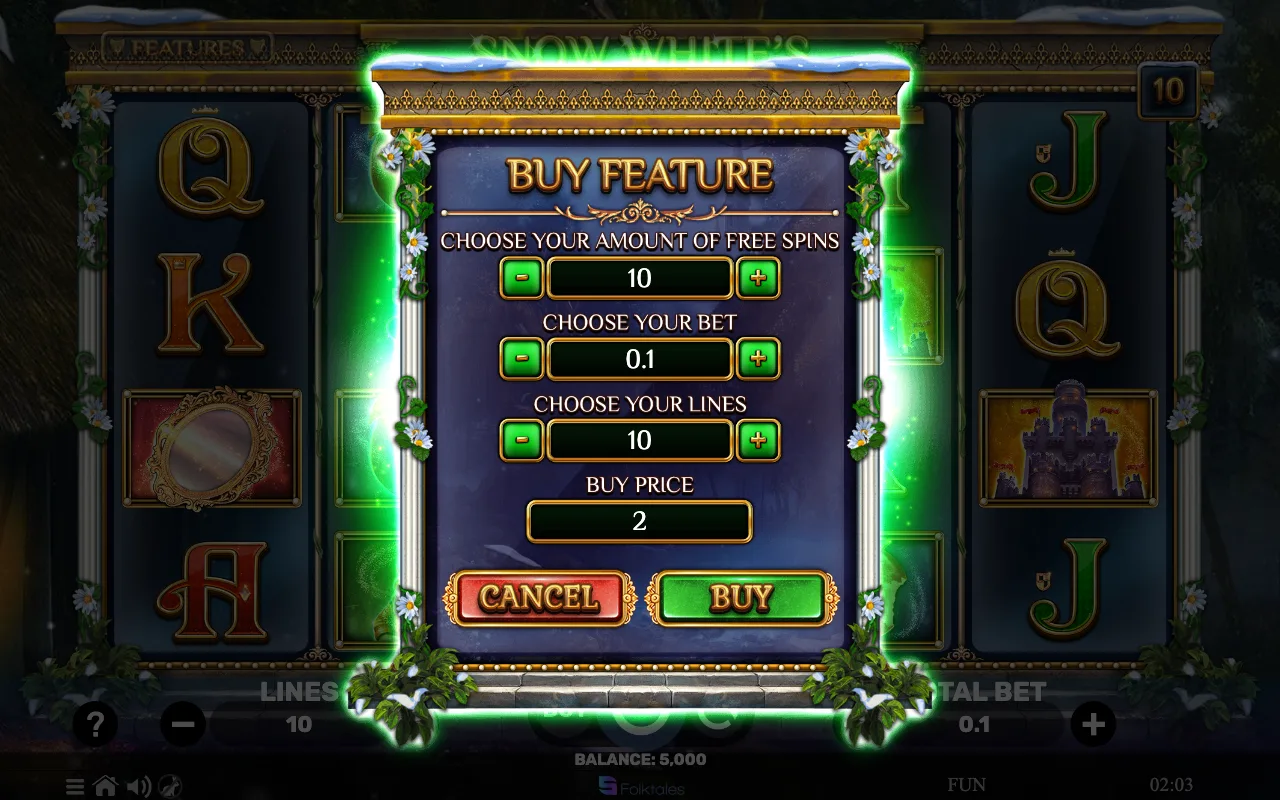 Buying the feature — Snow Whites Magic Quest