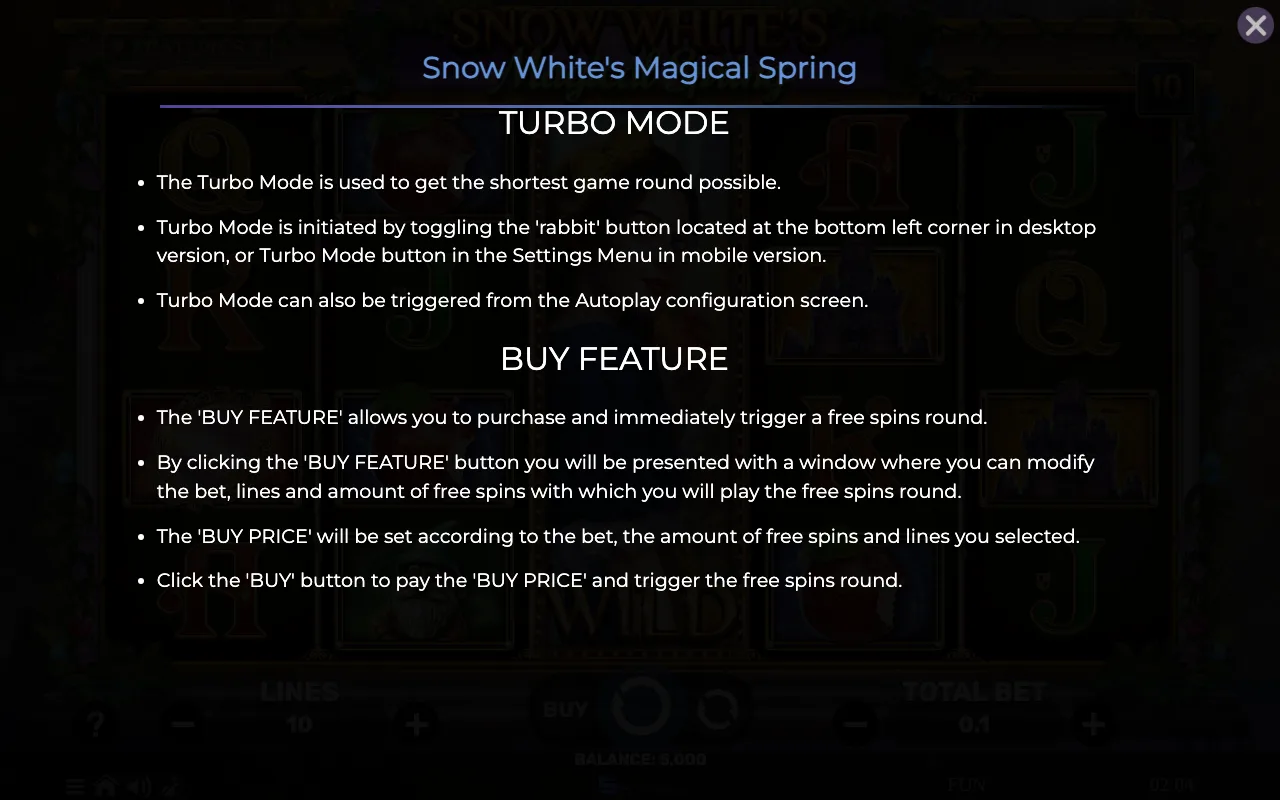 Game rules, page 7 — Snow Whites Magical Spring