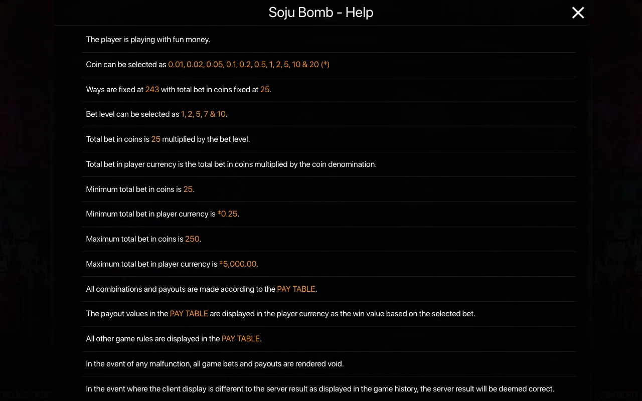 Règles du jeu, page 1 — Soju Bomb