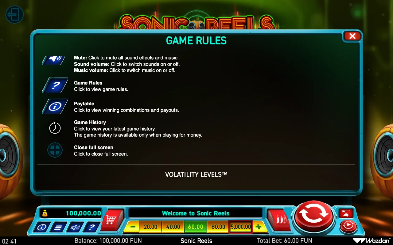 Game rules, page 11 — Sonic Reels