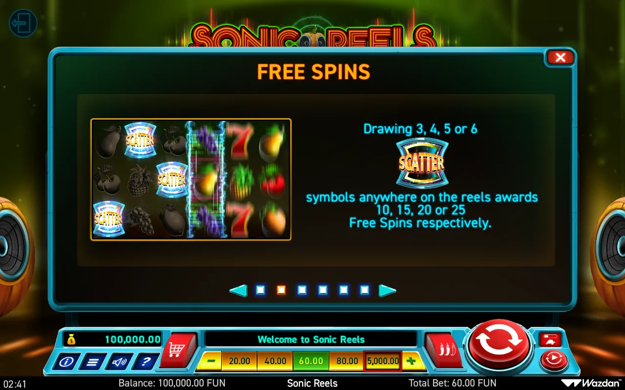 Free spins — Sonic Reels