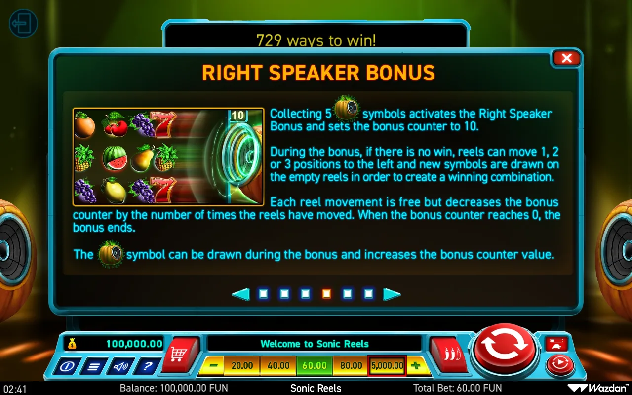 Game rules, page 4 — Sonic Reels