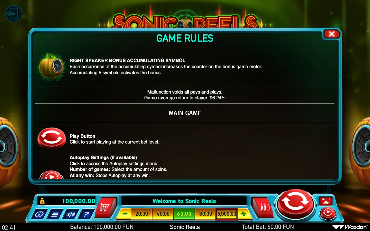 Game rules, page 9 — Sonic Reels