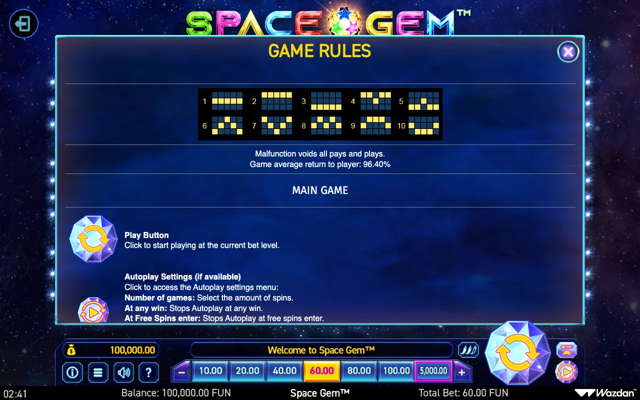 Game rules, page 4 — Space Gem