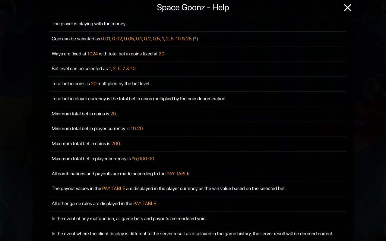 Spielregeln, Seite 1 — Space Goonz