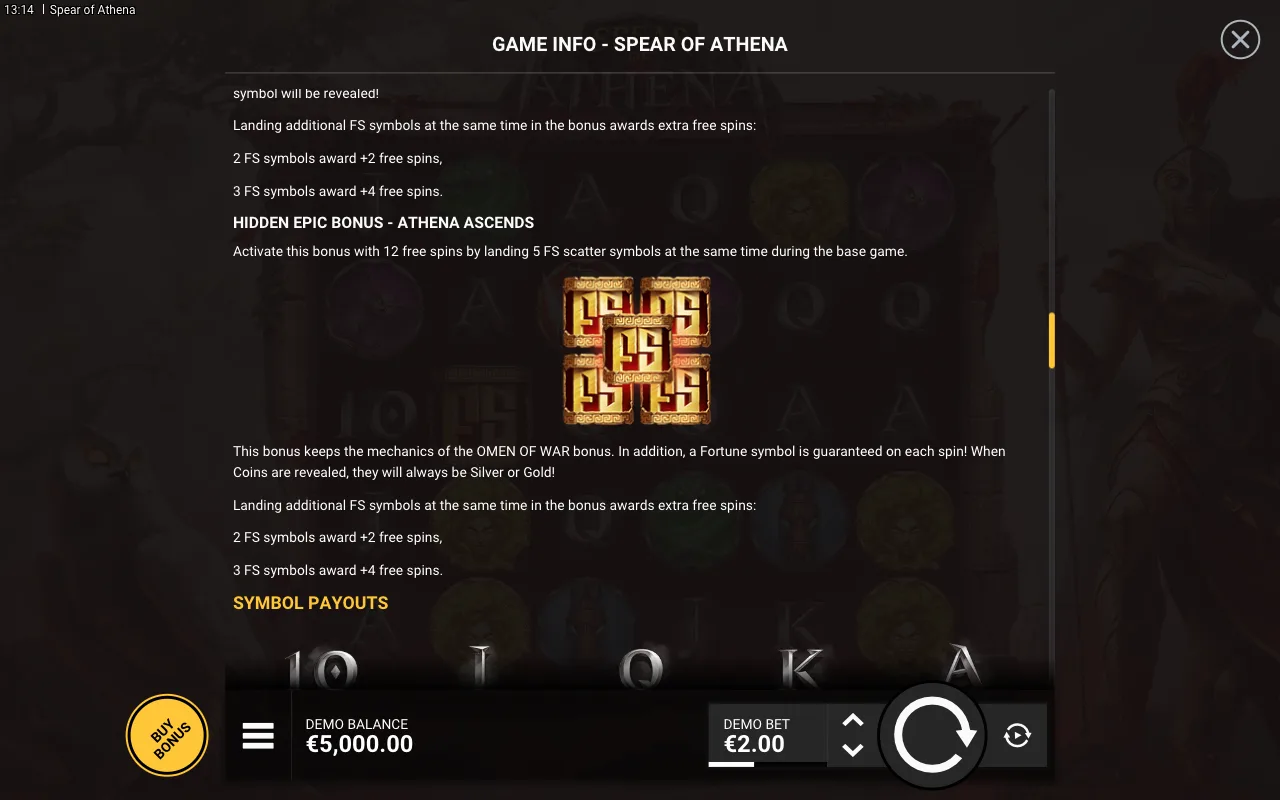 Game rules, page 5 — Spear of Athena