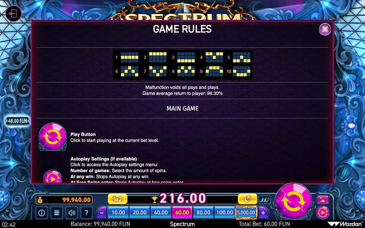 Game rules, page 5 — Spectrum
