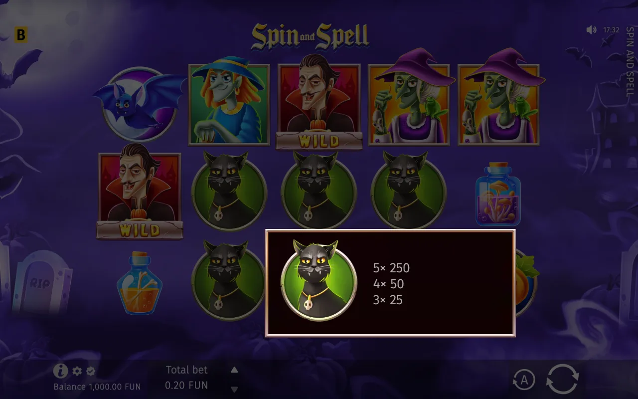 The base game — Spin and Spell