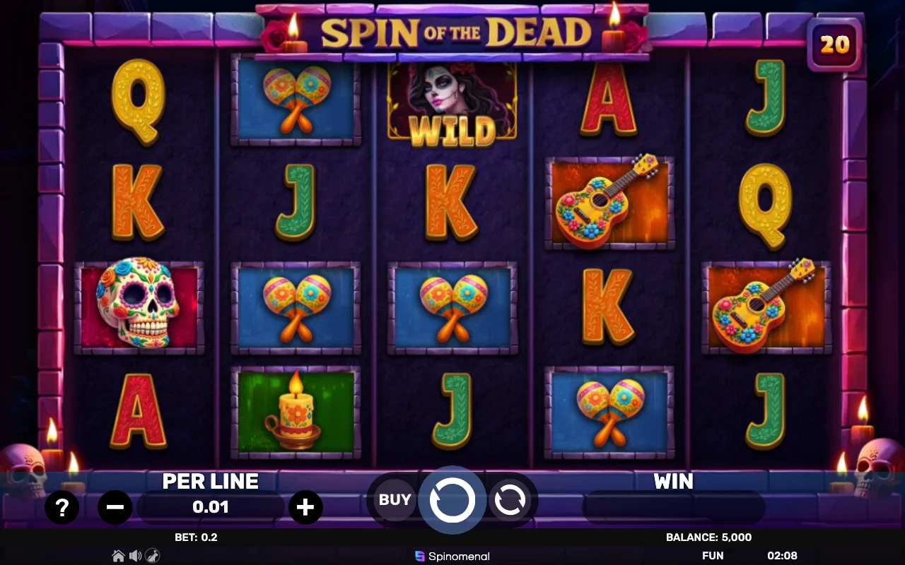 The base game — Spin of The Dead