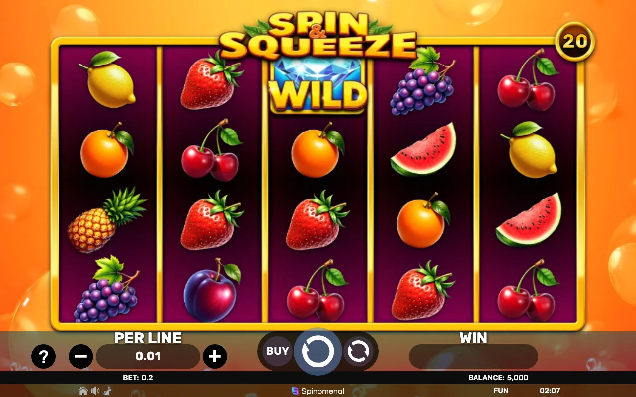 The base game — Spin Squeeze